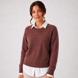 Carlena | Damski sweter wełniany o eleganckim kroju i minimalistycznym wykończeniu | Jolanta
