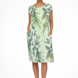 Carlena | Letnia Sukienka Casual z Botanicznym Printem