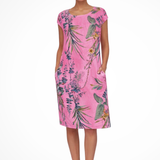 Carlena | Letnia Sukienka Casual z Botanicznym Printem