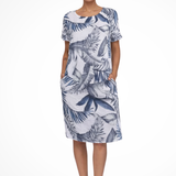 Carlena | Letnia Sukienka Casual z Botanicznym Printem