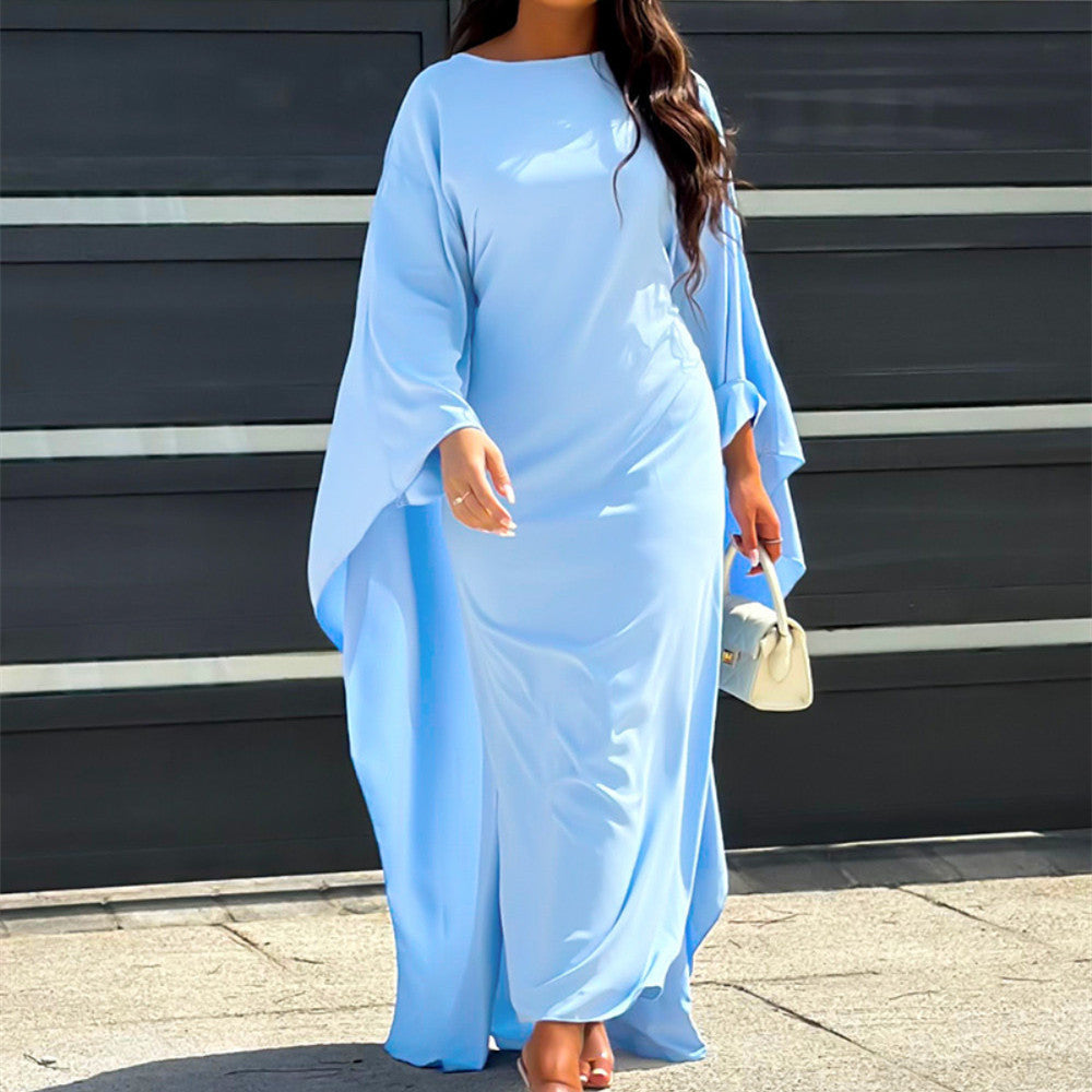 Carlena | Elegancka sukienka maxi z luźnymi rękawami | Henryka
