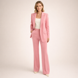 Carlena | Elegancki damski garnitur premium z rozszerzanymi spodniami