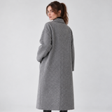 Carlena | Elegancki Płaszcz Oversize z Wełnianym Efektem