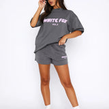 Carlena | Dwuczęściowy sportowy komplet T-shirt i szorty | Nadia