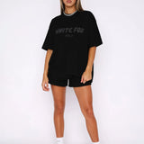 Carlena | Dwuczęściowy sportowy komplet T-shirt i szorty | Nadia