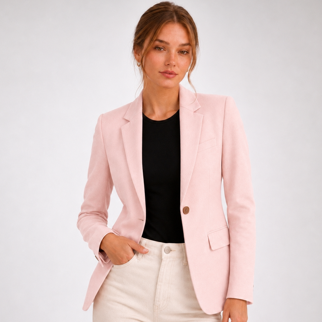 Carlena | Elegancka Marynarka o Dopasowanym Kroju