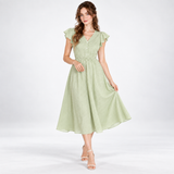 Carlena | Elegancka sukienka damska midi na lato lekka i stylowa
