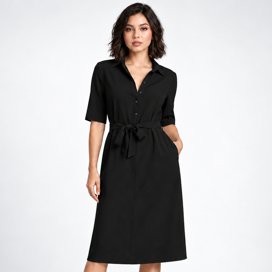 Carlena | Elegancka casualowa sukienka damska o podkreślonym kroju | Julia