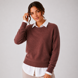 Carlena | Damski sweter wełniany o eleganckim kroju i minimalistycznym wykończeniu | Jolanta
