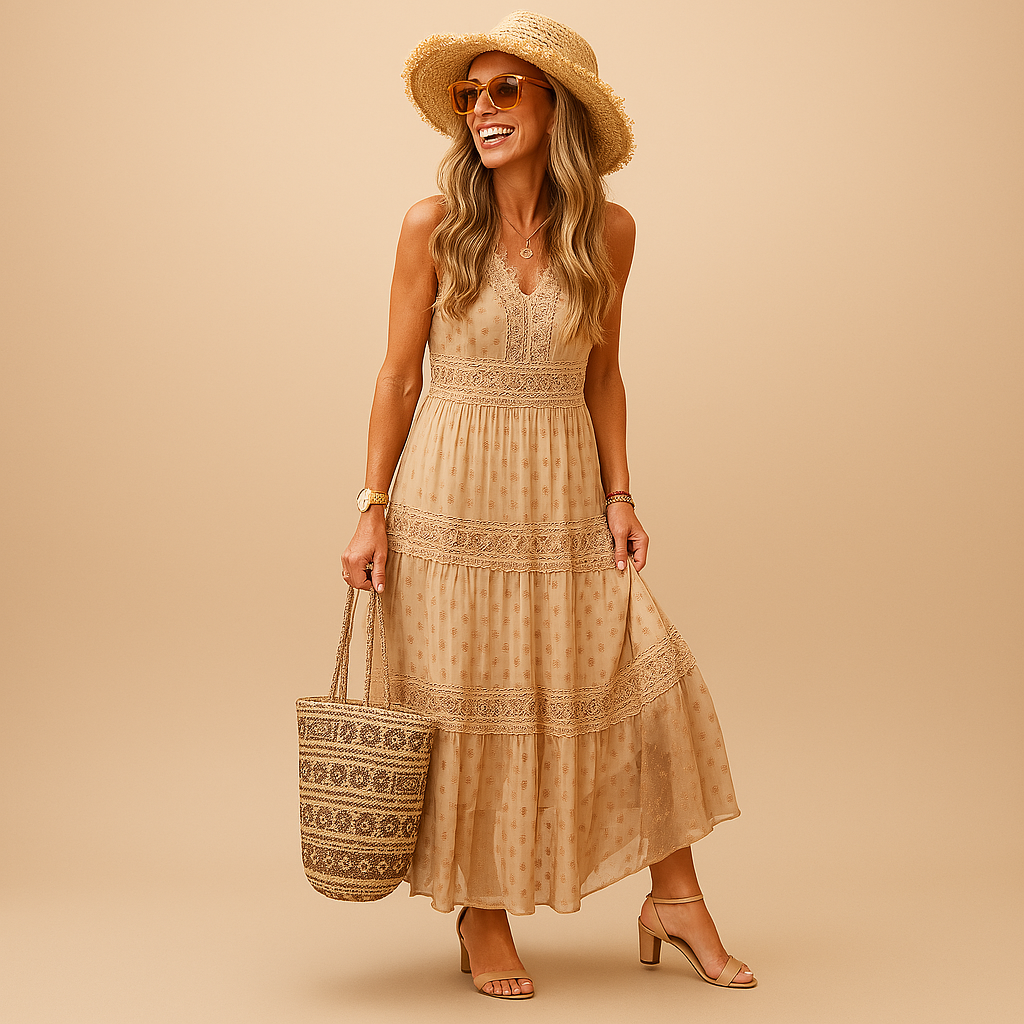 Carlena | Boho letnia sukienka damska w stylu Ibiza | Izabela