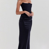 Carlena | Elegancka gorsetowa sukienka maxi bez ramiączek