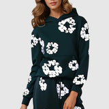 Carlena | Stylowy damski dres z kwiatowym wzorem łączący komfort i modny design | Lidia