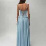 Carlena | Elegancka sukienka maxi z gorsetem sweetheart