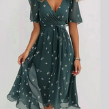 Carlena | Letnia Sukienka Boho-Chic z Kwiatowym Printem