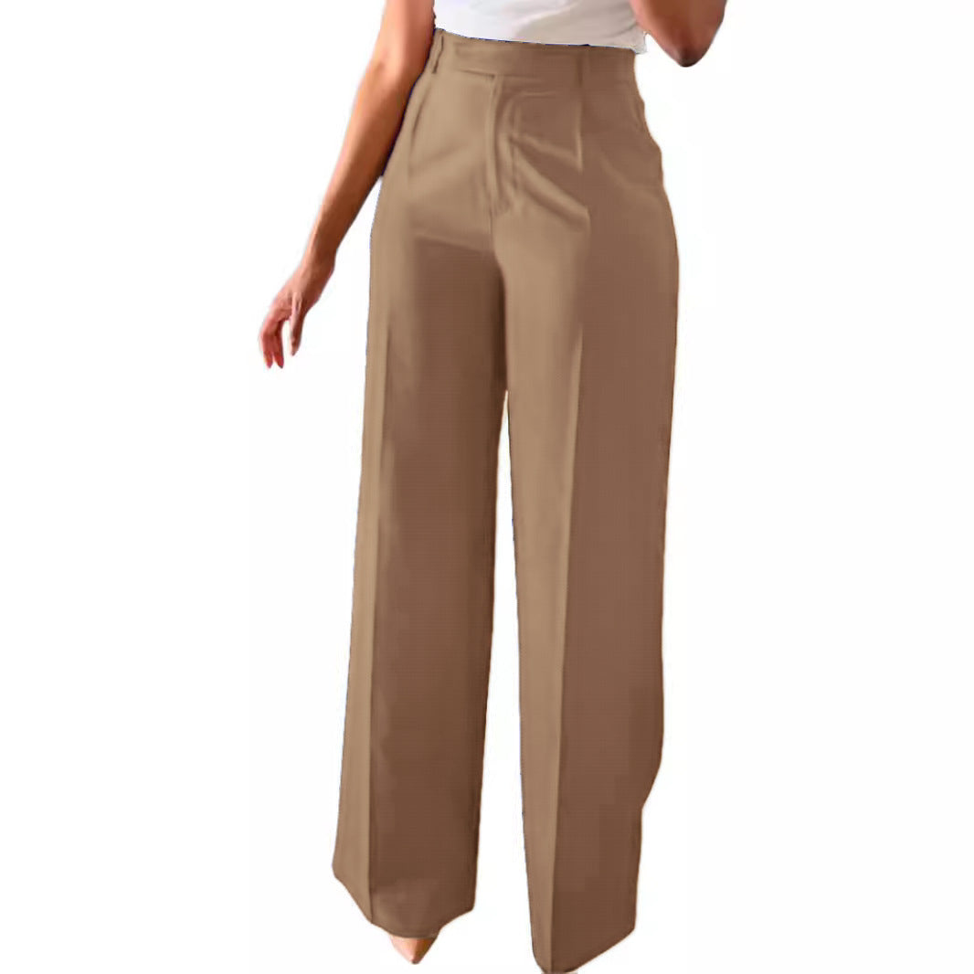 Carlena | Damskie eleganckie spodnie z szerokimi nogawkami | Otylia