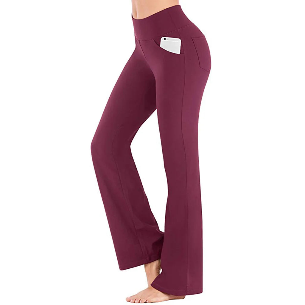 Carlena | Eleganckie spodnie damskie bootcut o dopasowanym kroju