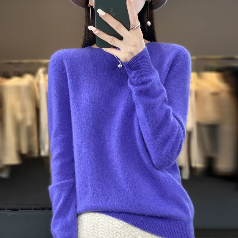 Carlena | Damski sweter premium o miękkim kaszmirowym wykończeniu