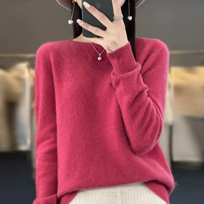 Carlena | Damski sweter premium o miękkim kaszmirowym wykończeniu