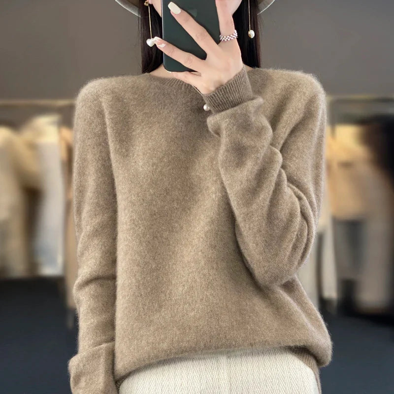 Carlena | Damski sweter premium o miękkim kaszmirowym wykończeniu