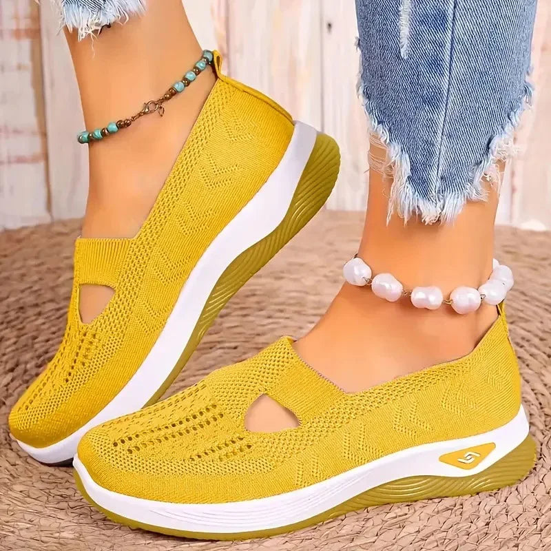 Carlena | Lekkie damskie sneakersy ortopedyczne z oddychającą siateczką
