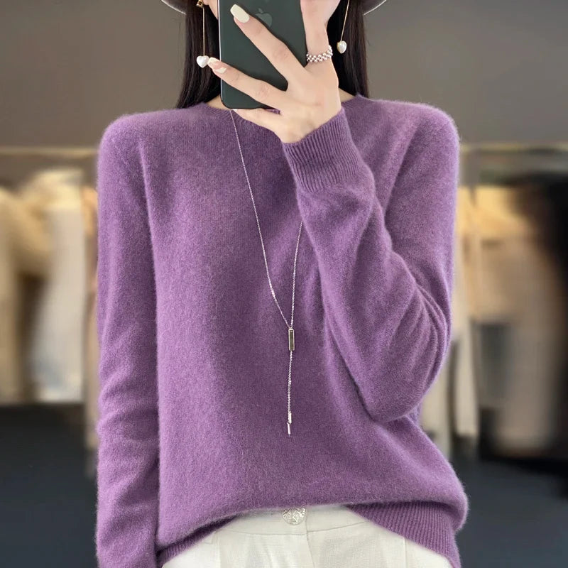 Carlena | Damski sweter premium o miękkim kaszmirowym wykończeniu