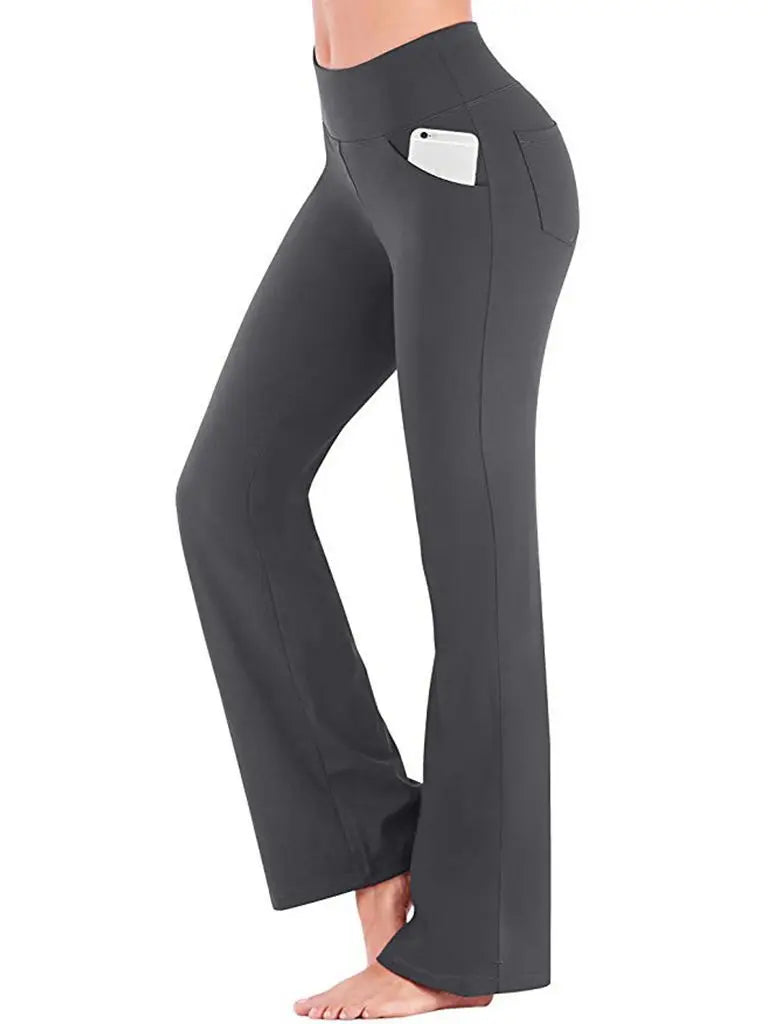 Carlena | Eleganckie spodnie damskie bootcut o dopasowanym kroju