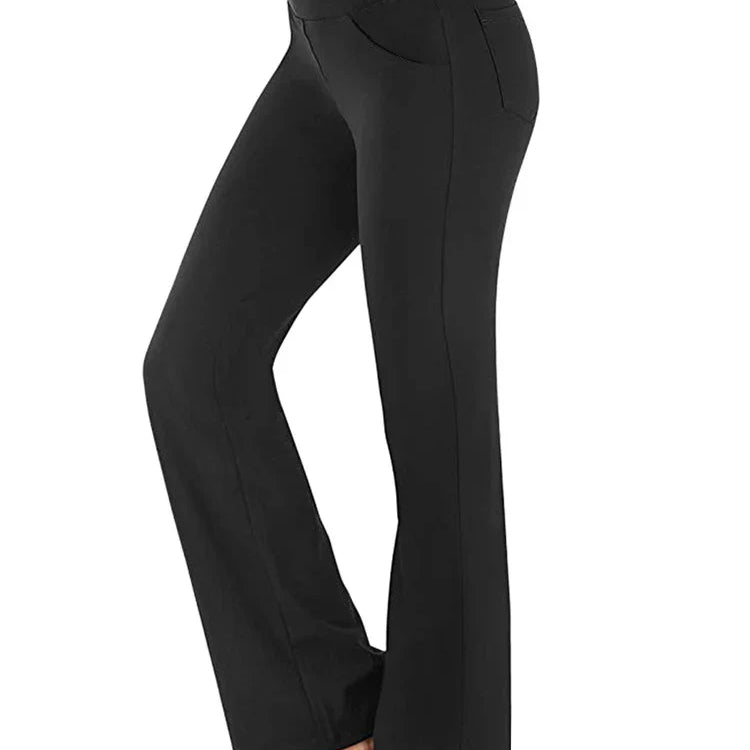 Carlena | Eleganckie spodnie damskie bootcut o dopasowanym kroju