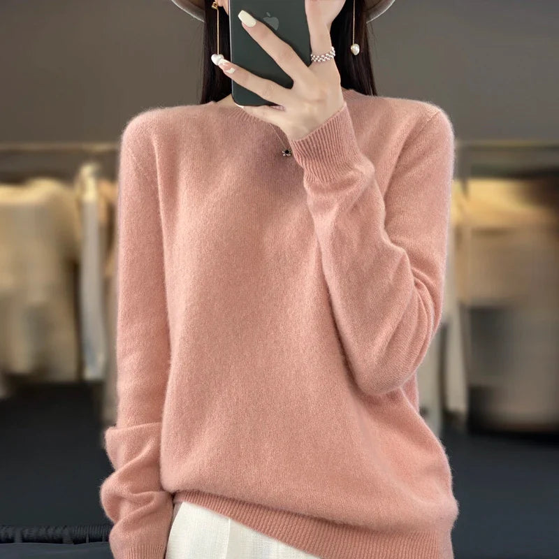 Carlena | Damski sweter premium o miękkim kaszmirowym wykończeniu