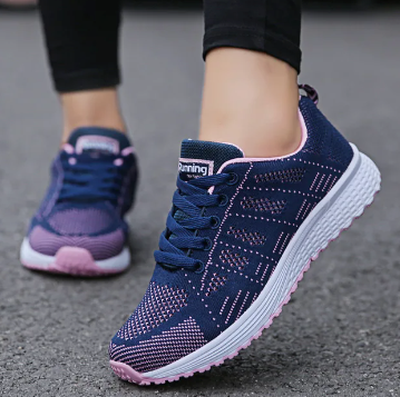Carlena | Lekkie sneakersy ortopedyczne damskie z siateczką
