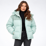 Carlena | Ocieplana Kurtka Puffer z Regulowanym Kapturem