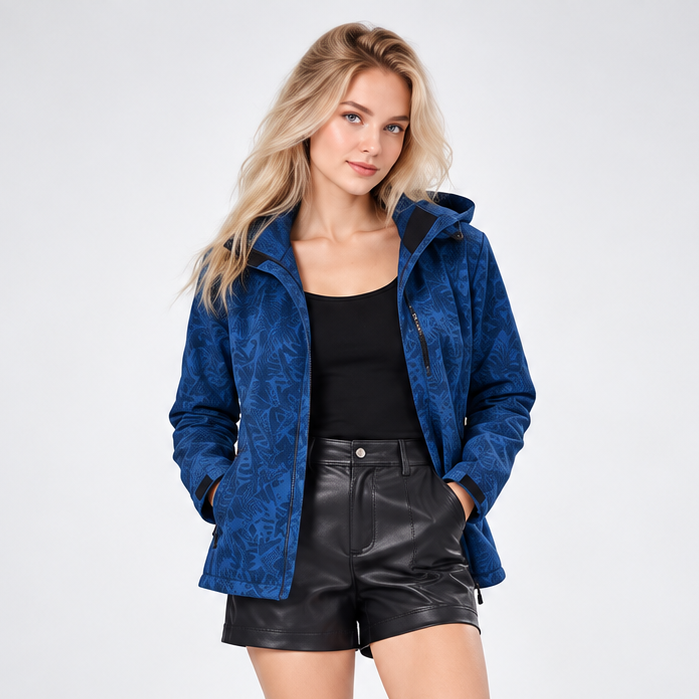 Carlena | Kurtka Outdoor z Kapturem i Ochroną przed Wiatrem