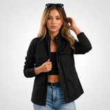 Carlena | Lekka Kurtka na Zamek w Stylu Casual