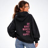 Carlena | Bluza Oversize z Nadrukiem na Plecach
