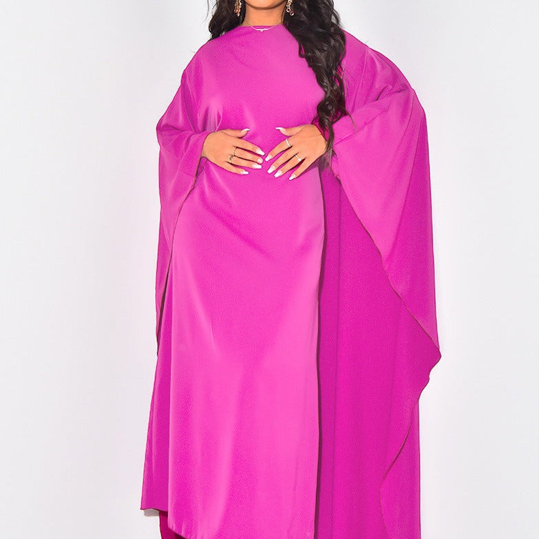 Carlena | Elegancka sukienka maxi z luźnymi rękawami | Henryka