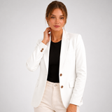 Carlena | Elegancka Marynarka o Dopasowanym Kroju