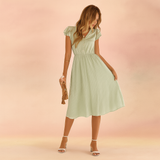 Carlena | Elegancka sukienka damska midi na lato lekka i stylowa