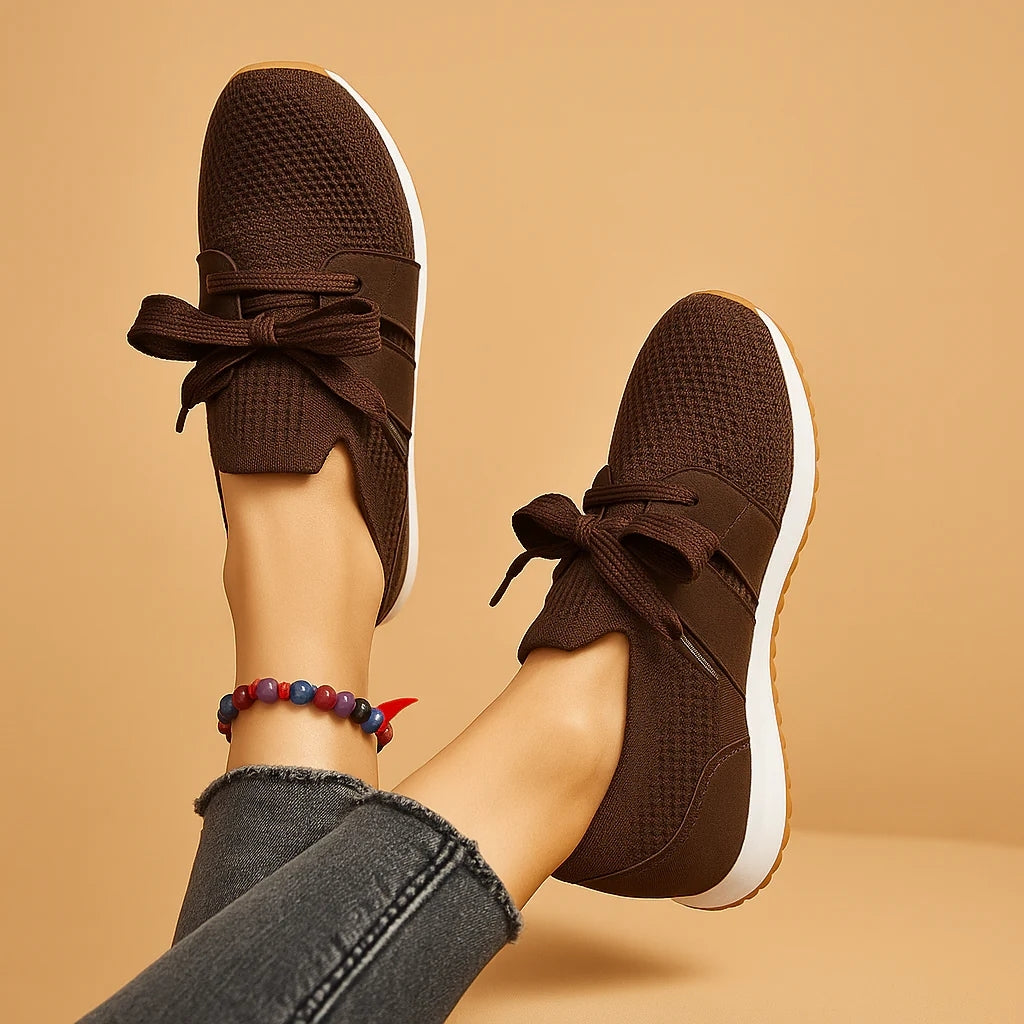 Carlena | Casualowe sneakersy damskie ze sznurowaniem i miękką wkładką | Zofia