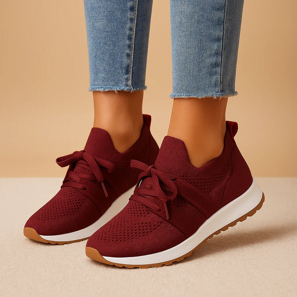 Carlena | Casualowe sneakersy damskie ze sznurowaniem i miękką wkładką | Zofia