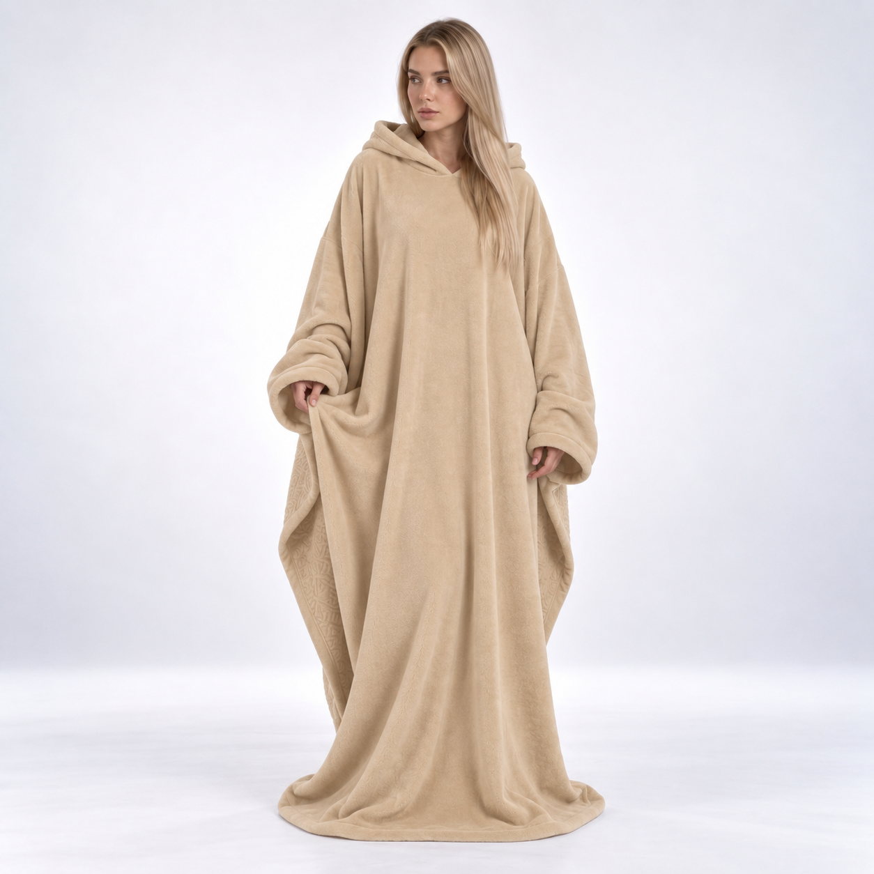 Carlena | Luźna Bluza z Kapturem i Miękką Podszewką