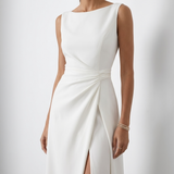 Carlena | Elegancka Sukienka Maxi z Drapowaniem na Wesele