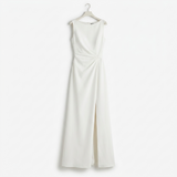 Carlena | Elegancka Sukienka Maxi z Drapowaniem na Wesele