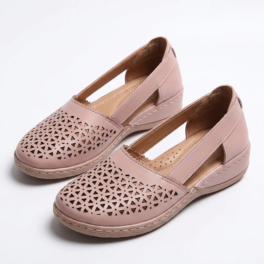 Carlena | Damskie Buty Ortopedyczne z Ażurową Cholewką – Lekkie i Oddychające