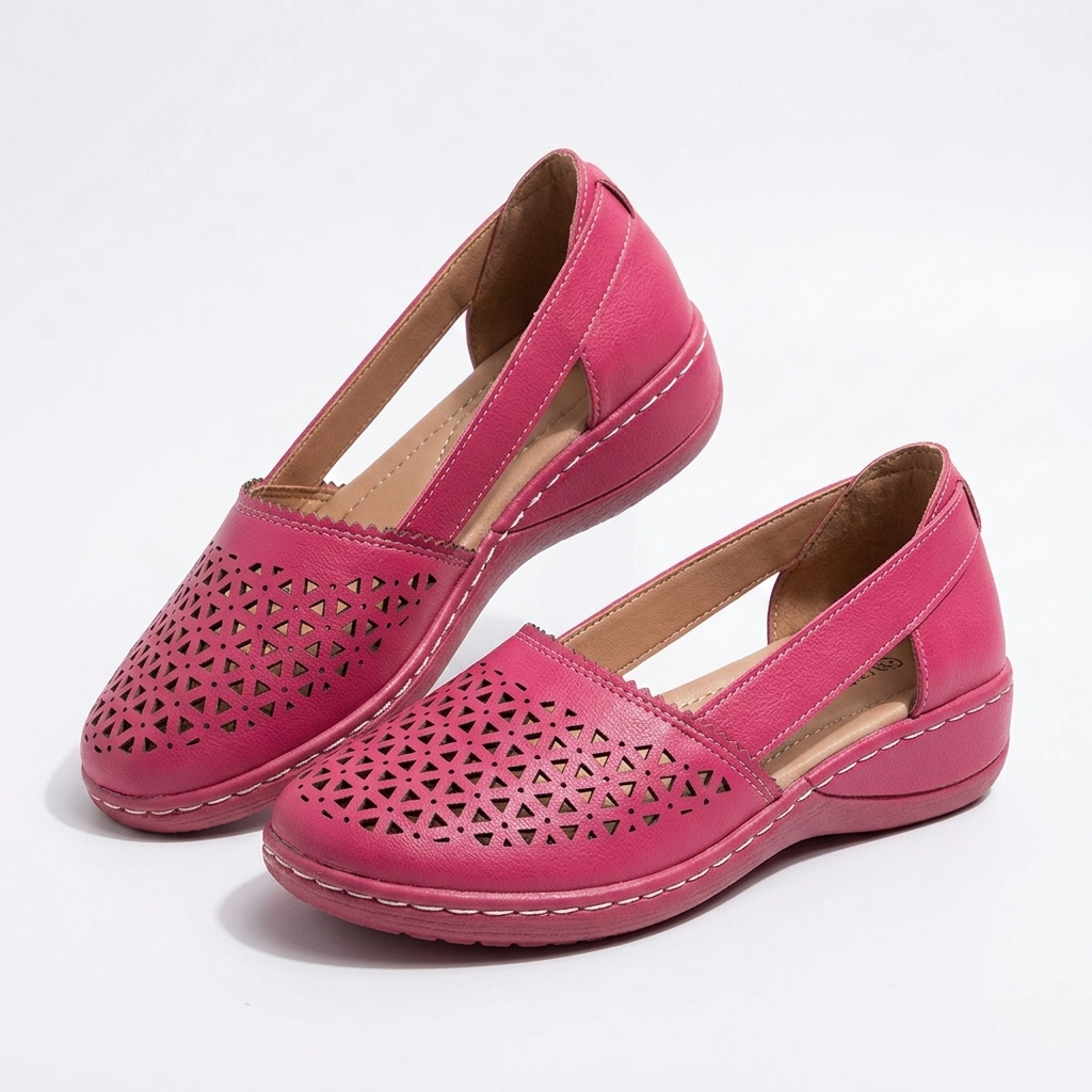 Carlena | Damskie Buty Ortopedyczne z Ażurową Cholewką – Lekkie i Oddychające