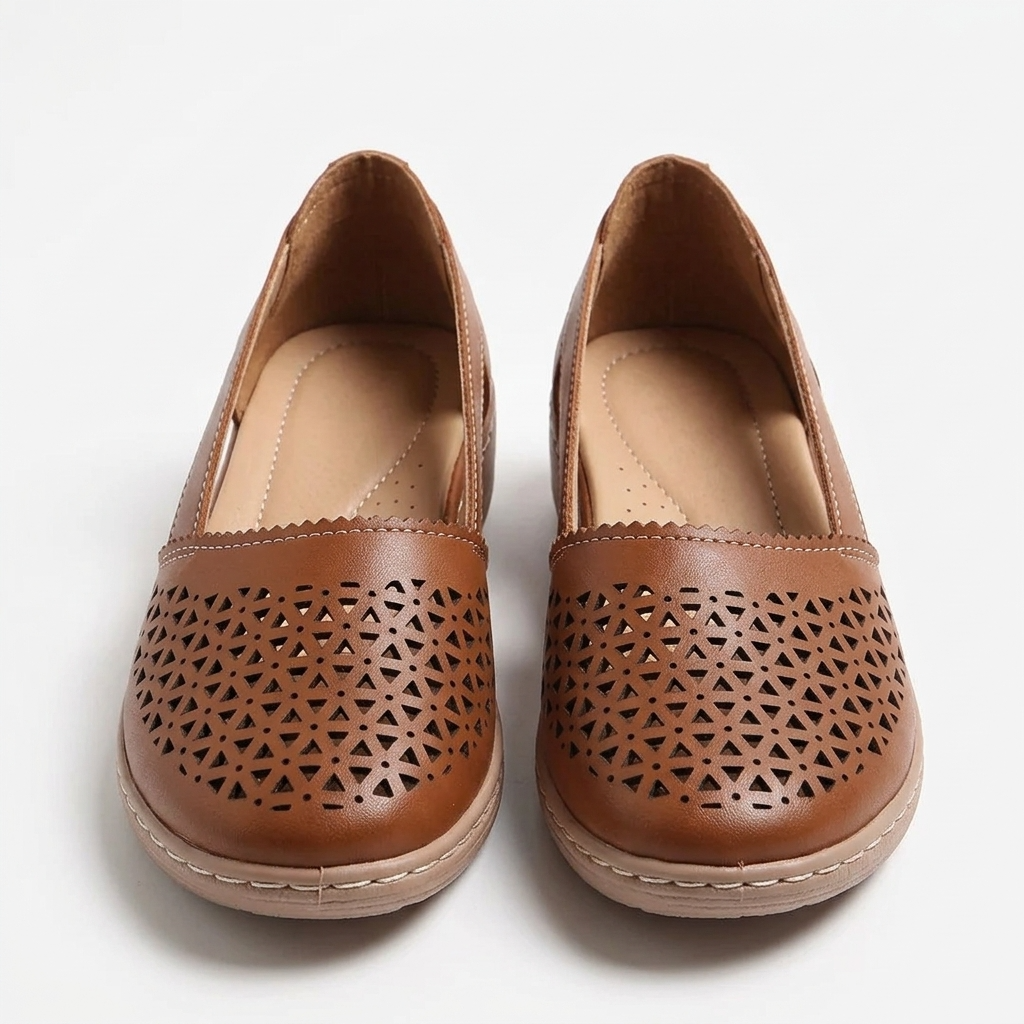 Carlena | Damskie Buty Ortopedyczne z Ażurową Cholewką – Lekkie i Oddychające