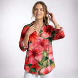 Carlena | Elegancka Damska Bluzka z Nadrukiem