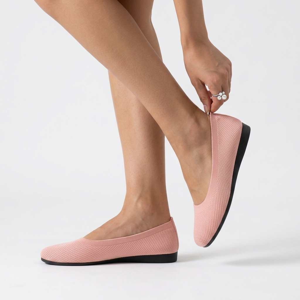 Carlena | Damskie Ortopedyczne Buty Wsuwane z Oddychającej Dzianiny