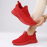 Carlena | Damskie Oddychające Sneakersy z Dzianiny