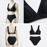 Carlena | Damskie Bikini z Wysokim Stanem i Dekoltem V