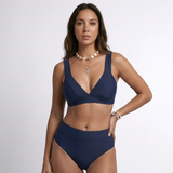 Carlena | Damskie Bikini z Wysokim Stanem i Dekoltem V