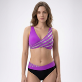 Carlena | Damskie Bikini z Geometrycznym Wzorem i Modelującym Fasonem